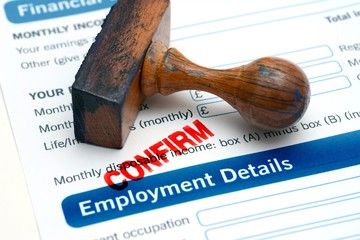 Employment form confirm