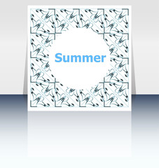 summer poster. summer background. Effects poster, frame. Happy holidays card, Enjoy your summer