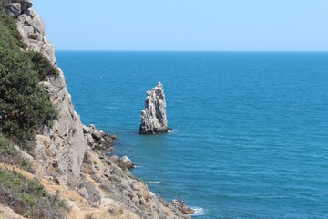 Fototapeta na wymiar Черное море горы Крым
