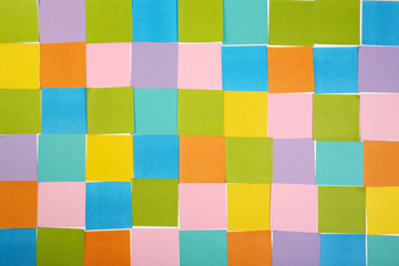 Colorful paper notes background