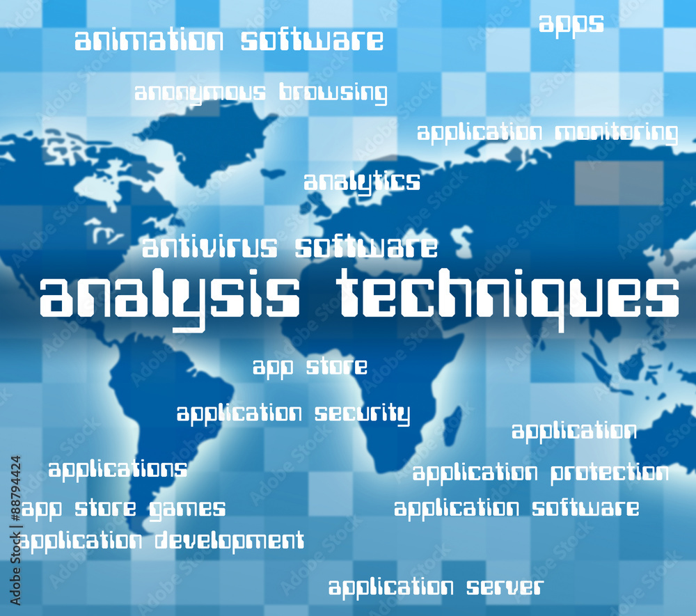 Poster analysis techniques represents data analytics and mo