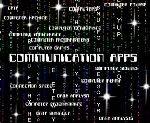 Communication Apps Means Application Software And Networking