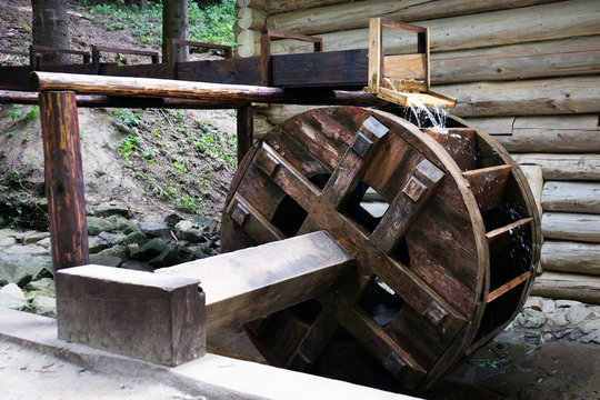 Old Wooden water wheel