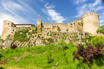 Fototapeta na wymiar XI Century fortress guarding village in the Italian countryside