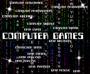 Computer Games Shows Play Time And Communication