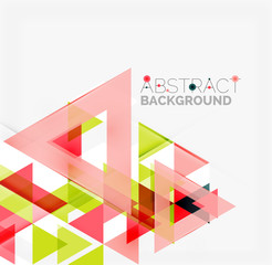 Fototapeta premium Abstract geometric background. Modern overlapping triangles