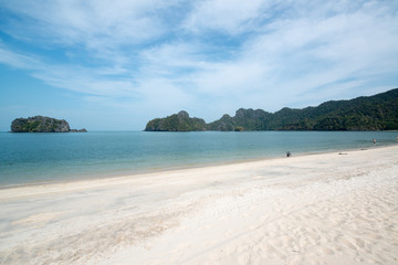Beautiful beach at the andaman sea at Tanjung Rhu,Langkwai,Malaysia