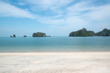 Beautiful beach at the andaman sea at Tanjung Rhu,Langkwai,Malaysia