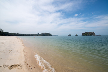 Obraz premium Beautiful beach at the andaman sea at Tanjung Rhu,Langkwai,Malaysia