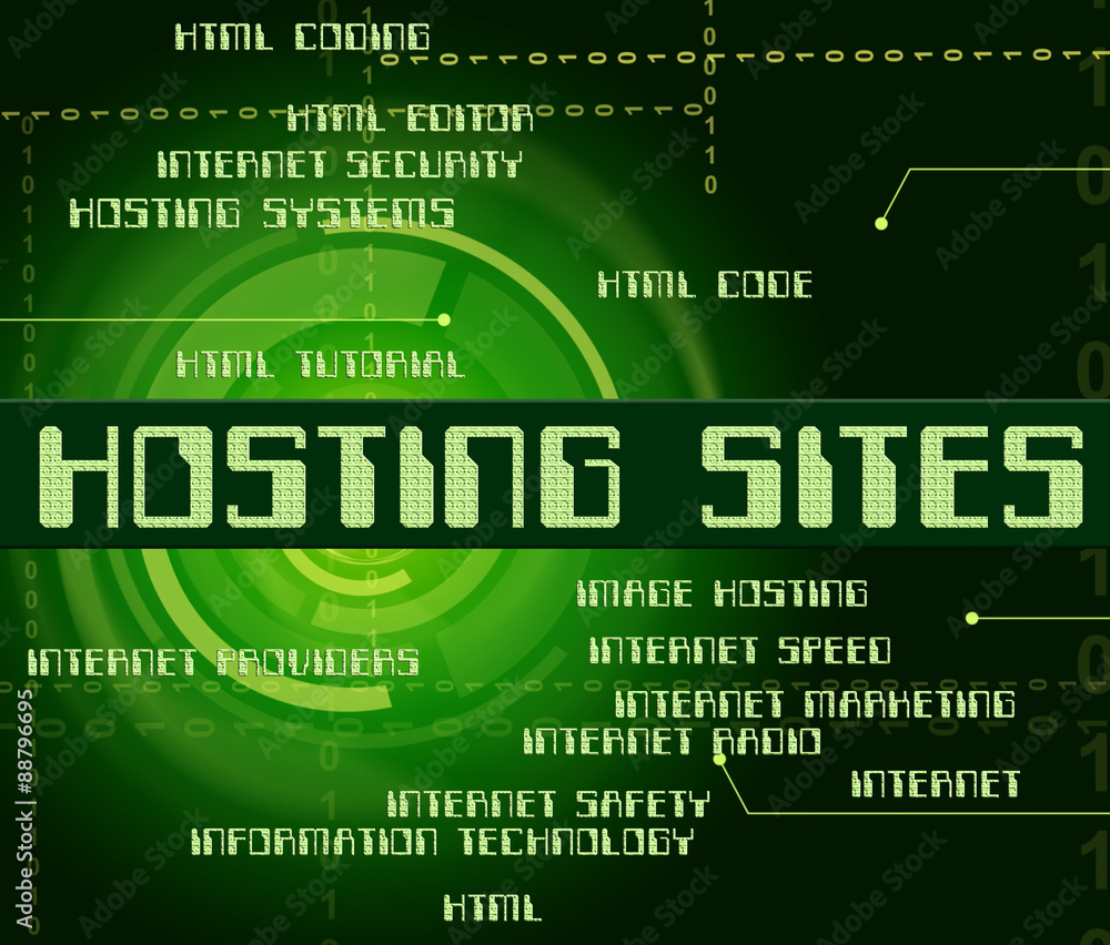 Poster hosting sites represents computer websites and internet