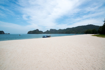 Beautiful beach at the andaman sea at Tanjung Rhu,Langkwai,Malaysia