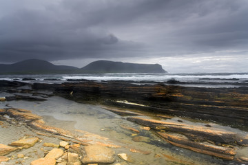 Beautiful Warbeth Bay with a storm coming