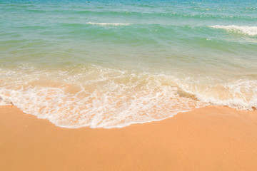 Sea water sky and sand background