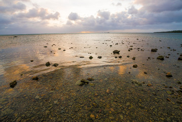 Beautiful sunset coast, Okinawa, Japan