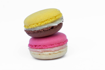 Popular desserts On a white background..