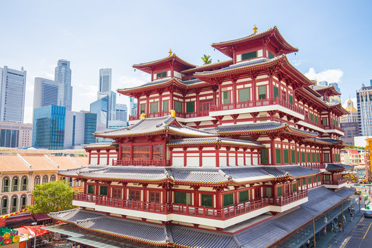 The Buddha Tooth Relic Temple in Singapore