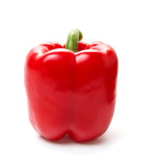 Fresh red pepper isolated on white background