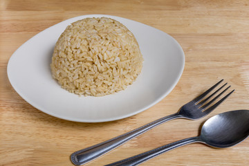 Cooked Brown Rice / Cooked Brown Rice Background