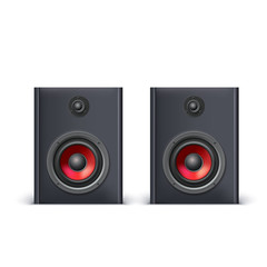 Fototapeta premium Speakers isolated on white