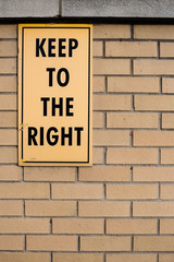 Keep to the Right