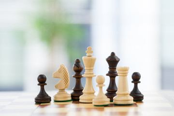 Chess business concept, leader & success