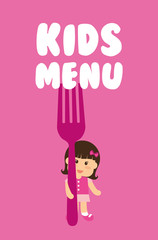 Kids Menu design 