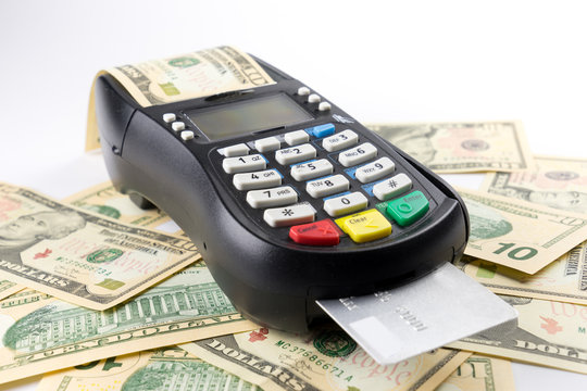 Credit card payment and dollar, buy and sell products & service