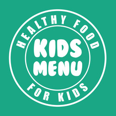 Kids Menu design 