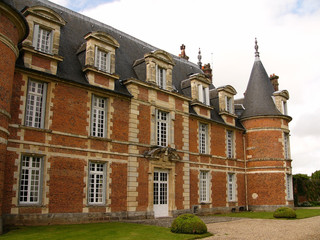 Normandie, Ch&acirc;teau  de Miromesnil, c&ocirc;t&eacute; jardin