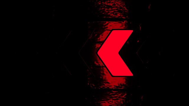 Rote Pfeile nach links