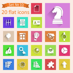 Set of web icons for  finance and communication.