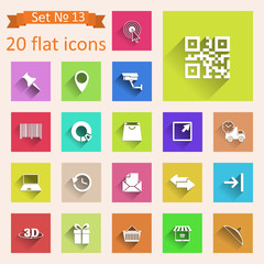 Set of web icons on a theme of trade, shopping.
