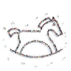 people  shape  child's toy horse