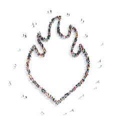  people  shape  flames fire