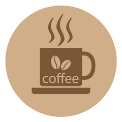 Cup of coffee. Vector. 