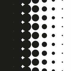 Halftone dots pattern gradient in vector format