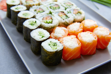 Sushi Maki and Niguiri California roll