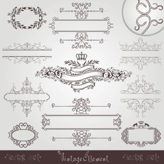 old royal vintage banner border frame