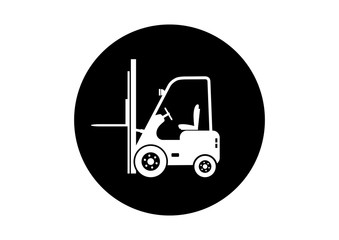 Forklift truck icon