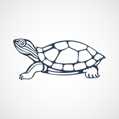 Naklejka premium turtle logo
