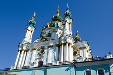 Fototapeta na wymiar Kiev, St. Andrew's Church