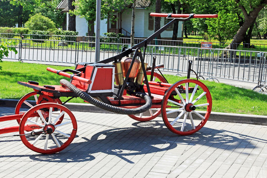 Vintage fire pump
