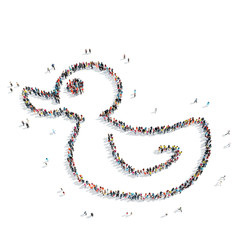 people shape  duck toy