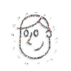  group  people shape  man