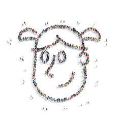  group  people shape  man