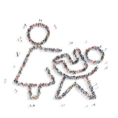 people  shape  child  Mom