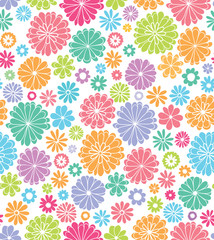 Seamless pattern flower design.