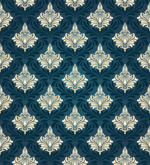 Colorful  seamless damask