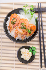 Thai food - deep fried prawns