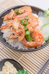 Thai food - deep fried prawns